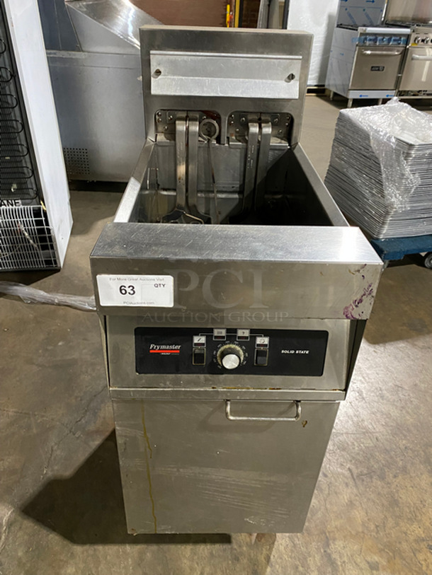 WOW! Frymaster Commercial Electric Powered Deep Fat Fryer! All Stainless Steel! On Legs! Model: H114SC SN: 0101NA0068 208V 60Hz 3 Phase
