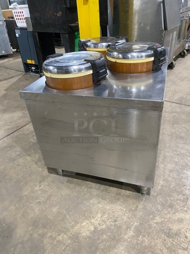 FAB! Amko Commercial Rice Warmer/ Holder Station! On Custom Made Equipment Stand! All Stainless Steel! On Legs! Model: SEJ21000 SN: AW211118 120V - Image 2 of 11
