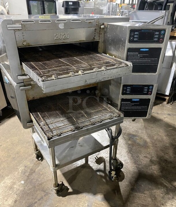 Late Model! 2019 Turbo Chef Commercial Countertop Electric Powered Double Deck Conveyor Pizza/ Baking Oven! All Stainless Steel! Working When Removed! On Equipment Stand! 2X YOUR Bid Makes One Unit! MODEL HhC2020 
SN:2020ED08814 208/240V 3PH - Image 2 of 12