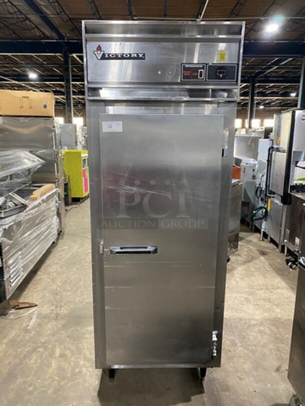 Victory Commercial Single Door Refrigerated Dough Retarder! All Stainless Steel! On Legs! Model: RS1DS7EW SN: B0496795 115V 60HZ 1 Phase