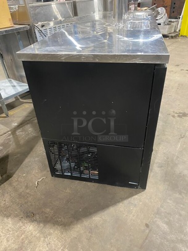 NICE!  Late Model Avantco Commercial Refrigerated Dual Tower Kegerator! With Towers! With 3 Door Storage Space Underneath! Poly Coated Racks! Model: 178UDD378 SN: 6436334321083608 115V 60HZ 1 Phase - Image 3 of 11