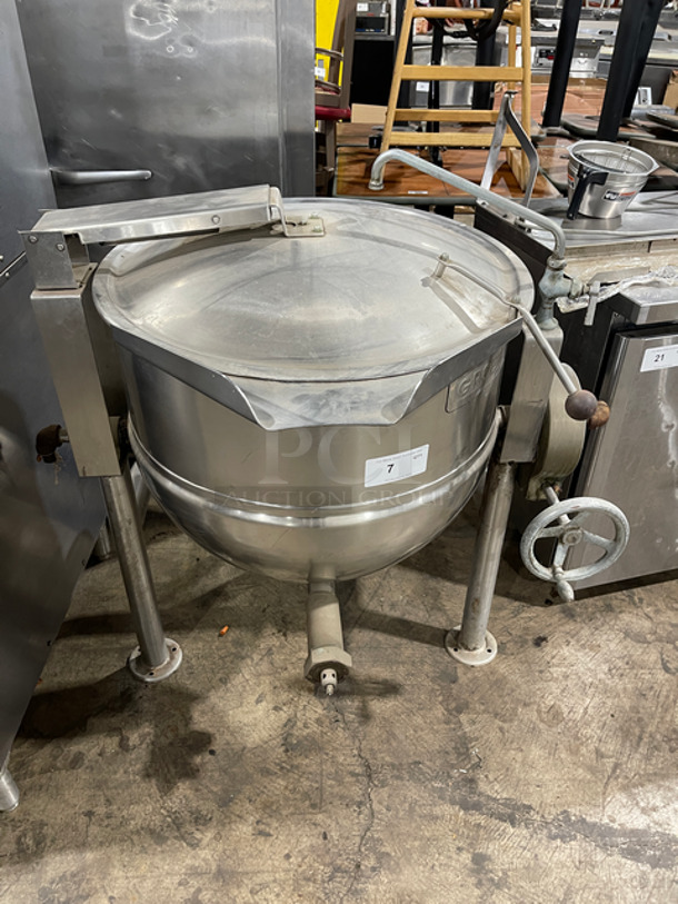 Groen Commercial Direct Steam Tilted Soup Kettle! All Stainless Steel! On Legs!