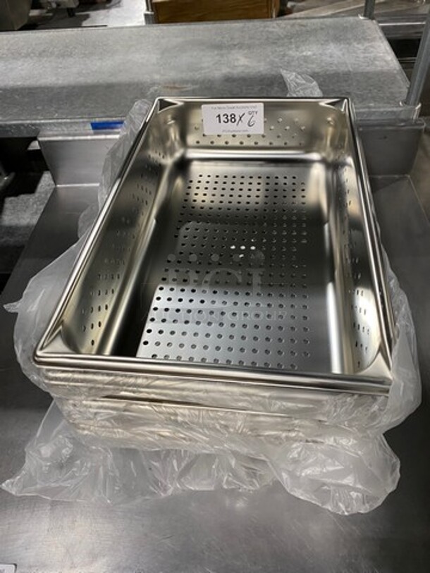 NEW! Winco Perforated Pans! 6x Your Bid! - Image 1 of 4