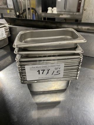 WINCO Stainless Steel 1/9" Food Bowls! 15X Times Your Bid!