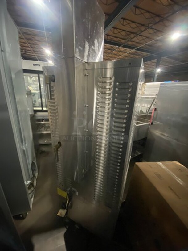 Market Forge Commercial Natural Gas Powered Dual Cabinet Steamer! All Stainless Steel! On Legs! WORKING WHEN REMOVED! Model: ETP10G SN: 111418M11124165 - Image 3 of 12