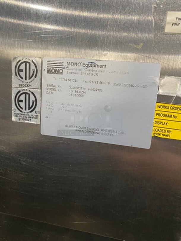 SUPER! Belshaw Adamatic Commercial Electric Powered Double Deck Combi Oven! With View Through Doors! With Pan Racks Underneath! All Stainless Steel! On Casters! 2x Your Bid Makes One Unit! Model: FG189UZ84 SN: 2000003710FA032620 208/220V 60HZ 3 Phase - Image 8 of 9