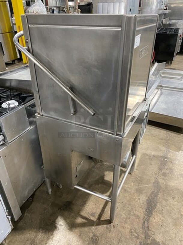 Hobart Heavy Duty Commercial Upright Pass-Through Dishwasher! With Entering & Receiving Wash Table! With Garbage Disposal! All Stainless Steel! On Legs! - Image 3 of 11
