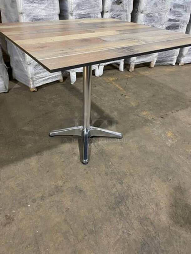 BRAND NEW! HPL - DRIFTWOOD TABLE TOP 24 By 24 Suitable For Indoor/Outdoor Use! High Pressure Laminate! Weatherproof, Scratch and UV-Resistant! Java Finish! - Image 2 of 8