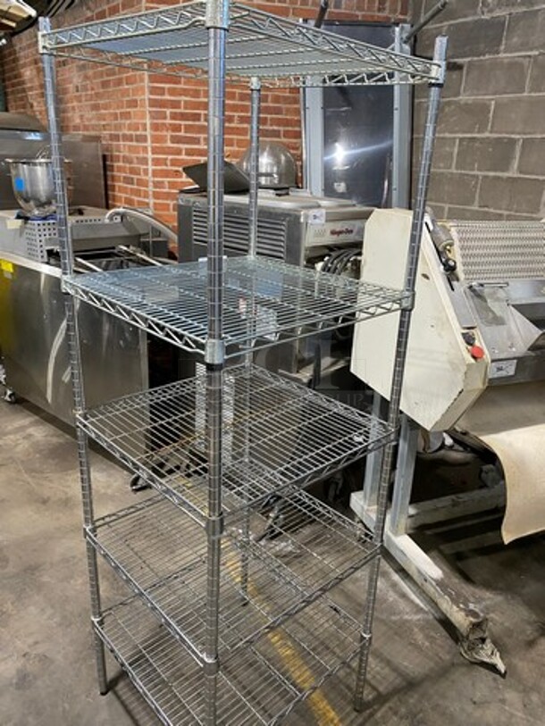 Metal 5 Tier Shelf! On Legs! BUYER MUST DISMANTLE! PCI CANNOT DISMANTLE FOR SHIPPING! PLEASE CONSIDER FREIGHT CHARGES! - Image 3 of 6