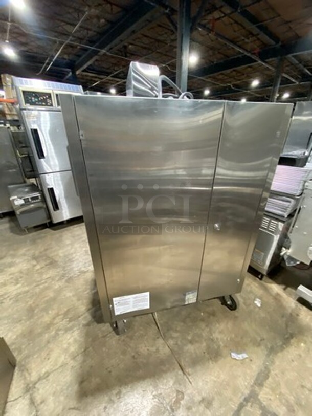 BEAUTIFUL! Friedrich Commercial Electric Powered Rotisserie/ Smoker Combo Machine! All Stainless Steel! On Casters! WORKING WHEN REMOVED! Model: FMP400 SN: 5220692 120/240V 60HZ 1/3 Phase - Image 4 of 9