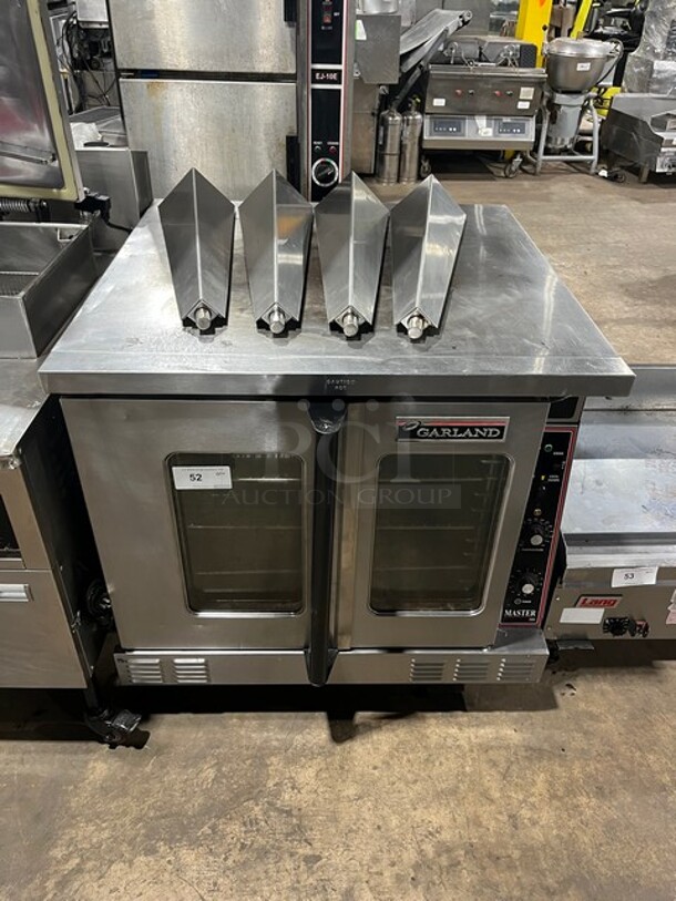 Great! Garland Master 200 Series Natural Gas Powered Single deck Convection Oven! With Legs! With Metal Racks! Model 200!  - Image 1 of 9
