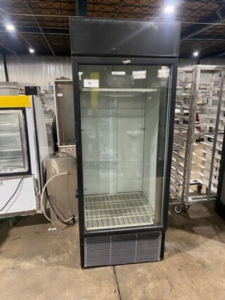 Fogel Commercial Single Door Reach In Cooler Merchandiser! With View Through Door! With Poly Coated Racks! Model: VR26BEVTROPRH SN: 060710032 115V 60HZ 1 Phase