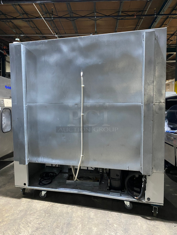 Master Bilt Commercial 3 Door Reach In Freezer Merchandiser! With View Through Doors! With Poly Coated Racks! Model: BLG74HD SN: 014100 115/208/230V 60HZ 1 Phase - Image 3 of 9