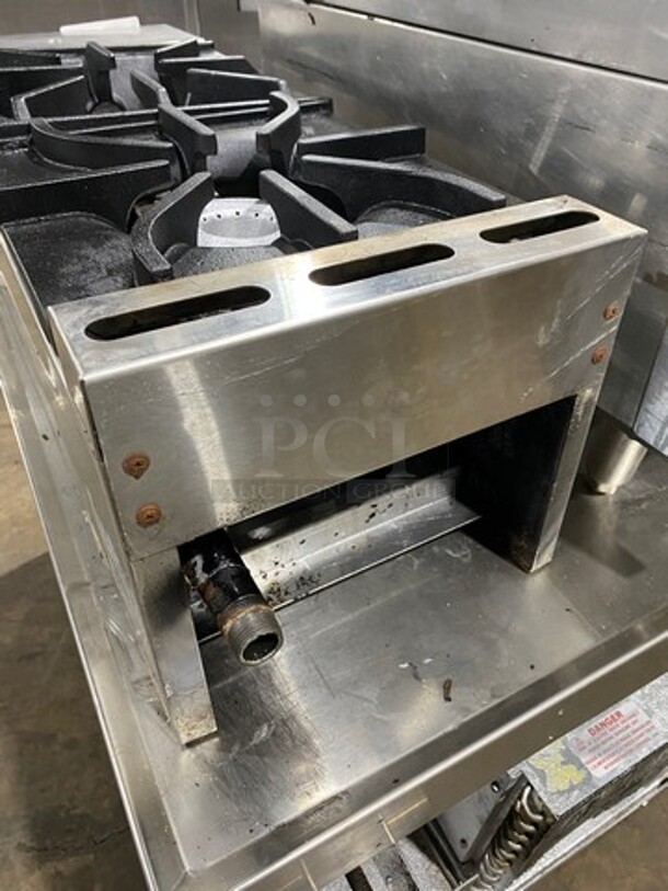 Sweet! Late Model! Sierra Commercial Countertop Natural Gas Powered 2 Burner Range! All Stainless Steel! On Small Legs! Model: SRHP212 SN: 2116070128M - Image 3 of 9