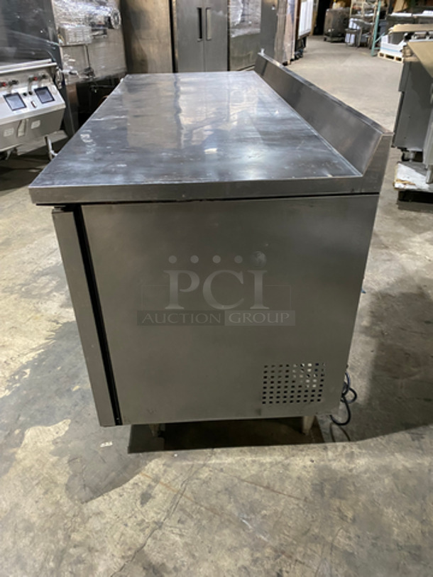 COOL! True Commercial 3 Door Refrigerated Lowboy/Worktop Cooler! With Backsplash! All Stainless Steel! On Legs! Model: TWT72 SN: 8587616 115V 60HZ 1 Phase - Image 2 of 8