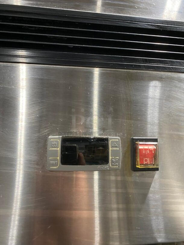 Supera Commercial Single Door Cooler! Stainless Steel! On Casters! MODEL R1R1 SN: P01161510572 115V 1PH  - Image 8 of 9