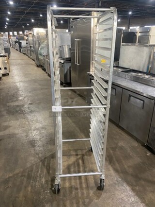 Metal Commercial Pan Transport Rack! On Casters!
