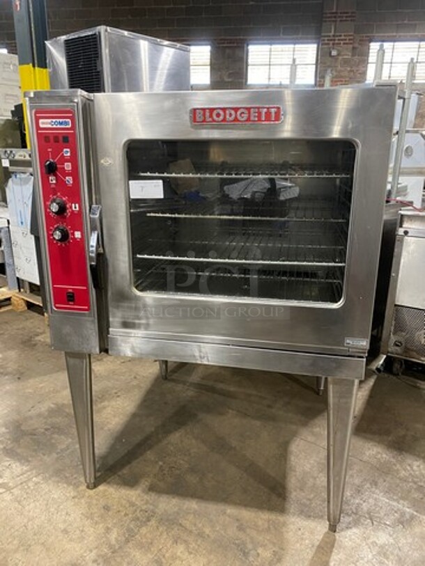 Blodgett Commercial Electric Powered Single Door Oven/Steamer Combi Oven! With View Through Door! All Stainless Steel! On Legs! Model: COS101AA SN: 111497G020S 208V 3 Phase