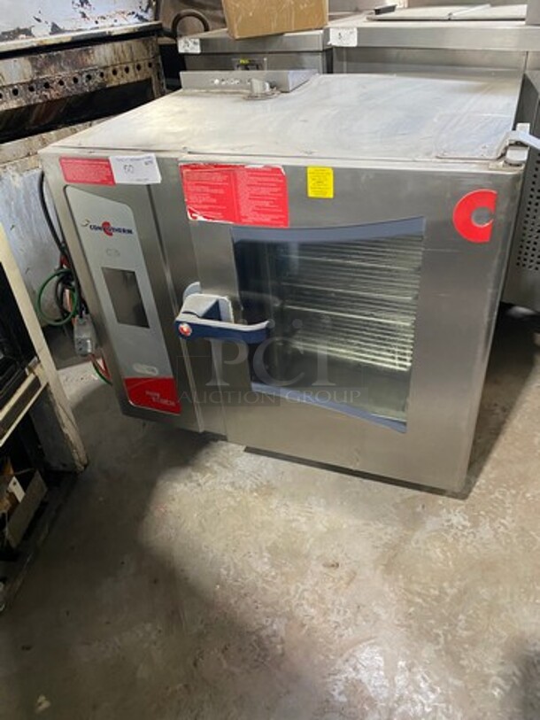 Cleveland Commercial Natural Gas Powered Combi Convection Oven! With View Through Door! Metal Oven Racks! Model: OGS610 SN: 14072300614 120V 60HZ 1 Phase