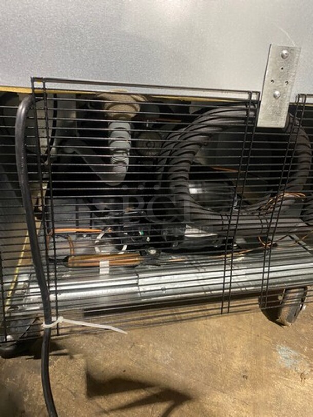 LATE MODEL! 2020 Bison Commercial Single Door Reach In Cooler! Poly Coated Racks! All Stainless Steel! On Casters! Model: BRR21 SN: BRR2100320080500K80011 115V 60HZ 1 Phase! Working When Removed! - Image 10 of 10