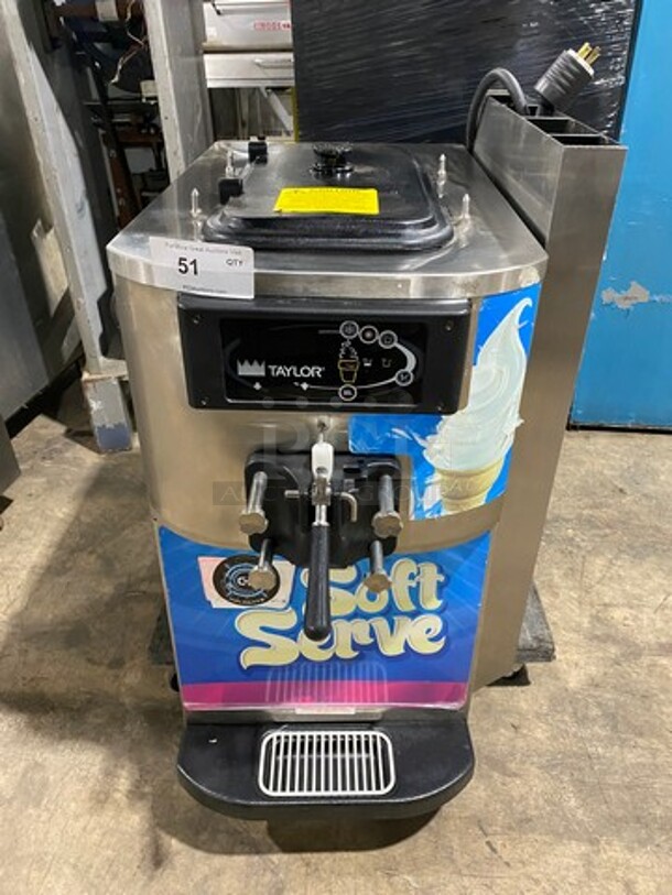 NICE! Taylor Crown Commercial Single Flavor Soft Serve Ice Cream Machine! All Stainless Steel! Model: C70933 SN: K8123747 208/230V 60HZ 3 Phase