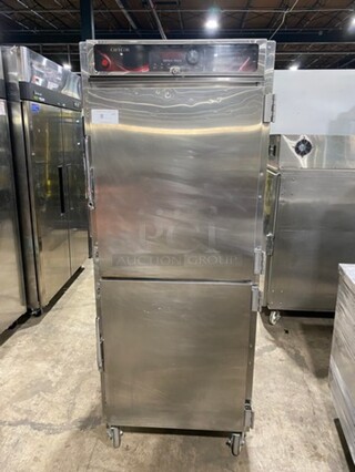 Cres Cor Commercial Electric Powered Split Door Roast-N-Hold Oven! All Stainless Steel! On Casters! Model: RO151FUA12DE4803Z SN: JBIJ0005151631 480V 60HZ 3 Phase