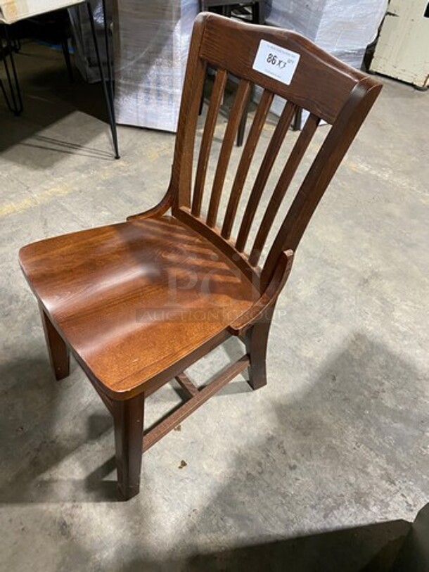 Brand New! Napa Solid Wood Walnut Finish Dining Chair! 3 X Your Bid! - Image 2 of 6