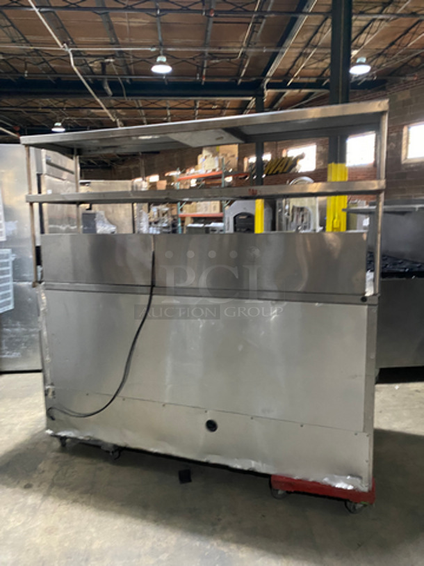 FAB! True Commercial Refrigerated Sandwich Prep Table! With 6 Drawers Underneath! With Overhead Serving Shelves! All Stainless Steel! Model: TFP7230MD6 SN: 7801014 115V 60HZ 1 Phase - Image 4 of 11