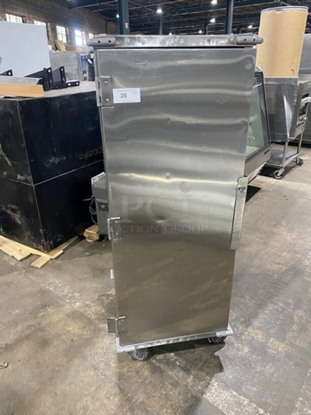 Commercial Single Door Enclosed Pan Rack! Solid Stainless Steel! On Casters! - Image 1 of 7