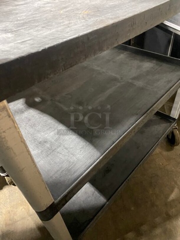 Cambro Commercial 3 Tier Poly Utility Cart! On Casters! - Image 5 of 8