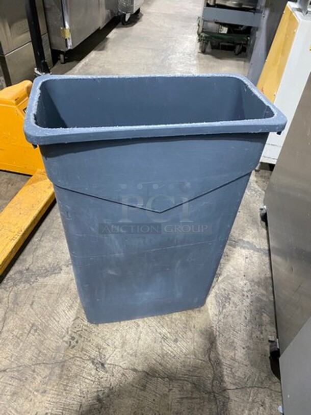 Carlisle Grey Poly Slim Style Trash Bin! - Image 3 of 7