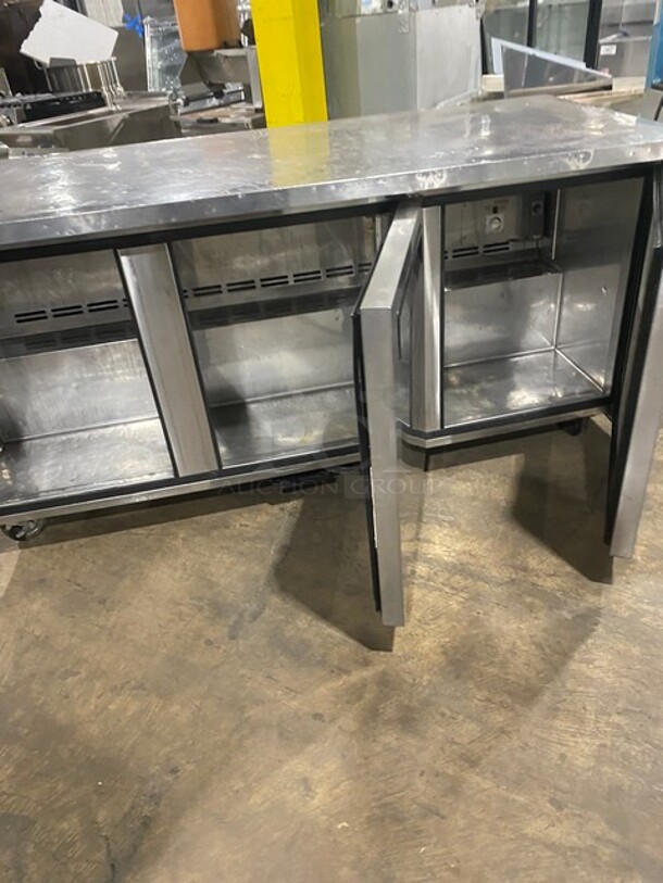 Turbo Air Commercial 3 Door Lowboy/Worktop Cooler! All Stainless Steel! On Casters! Model: TUR72SD SN: UR72808021 115V 60HZ 1 Phase - Image 5 of 8