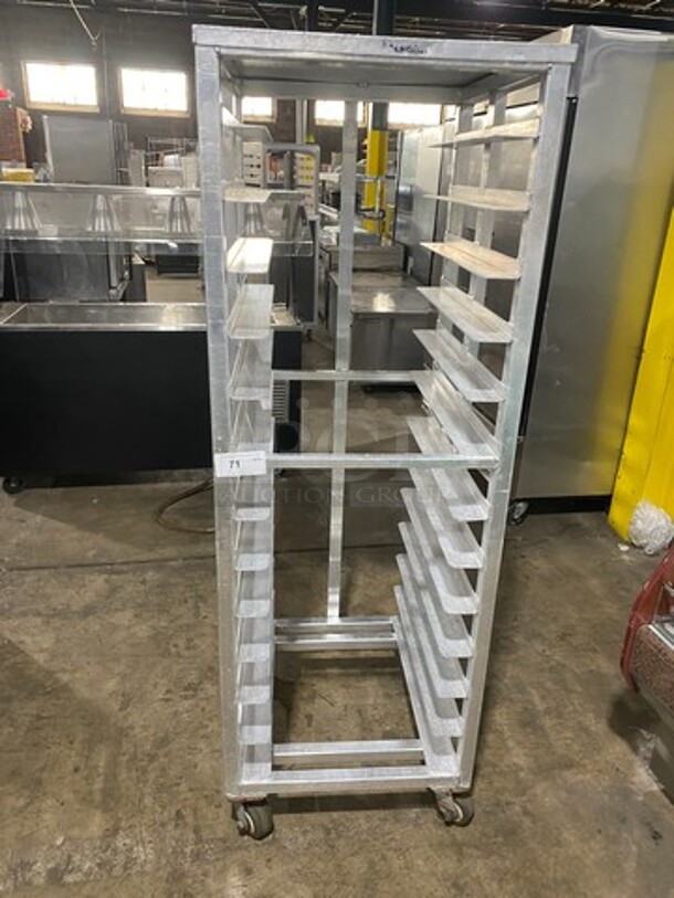 Metal Commercial Pan Transport Rack! On Casters! - Image 1 of 6