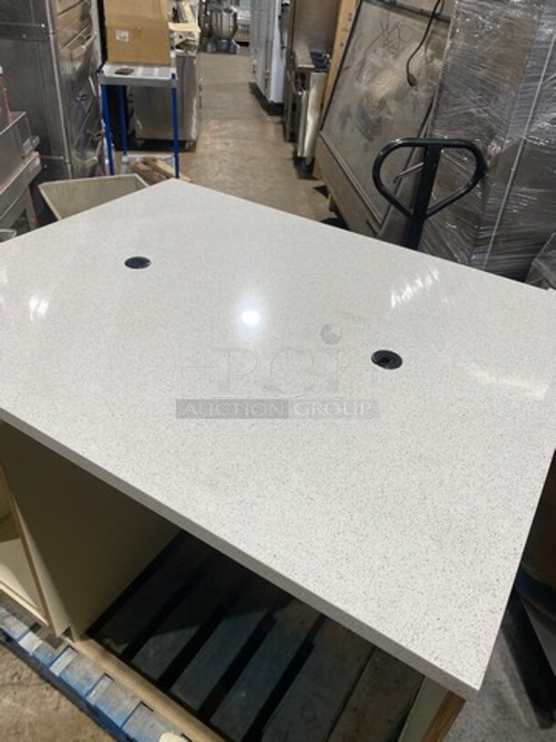 Nice! Well Built! Custom Made Front Counter! With Corian Top! - Image 7 of 7