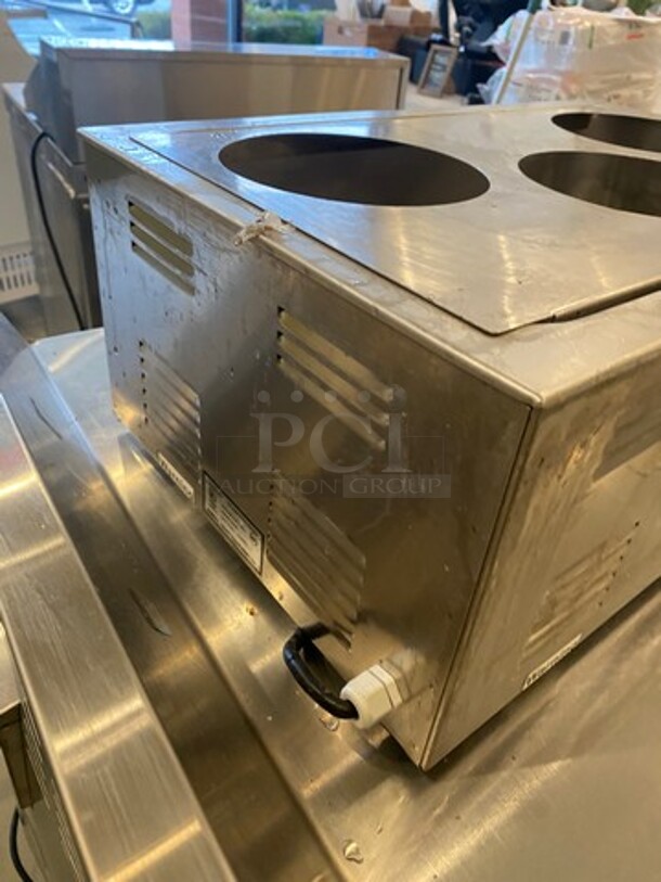LATE MODEL! 2021 Adcraft Commercial Countertop Single Well Food Warmer! All Stainless Steel! WORKING WHEN REMOVED! Model: FW1200W 120V - Image 4 of 9