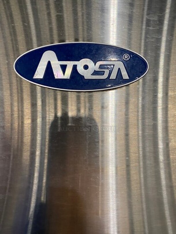 LATE MODEL! 2017 Atosa Commercial Single Door Reach-In Freezer! With Poly Coated Racks! Solid Stainless Steel! On Casters! Model: MBF8001 SN: MBF8001AUS100317110800C40024 115V 60HZ 1 Phase - Image 5 of 11