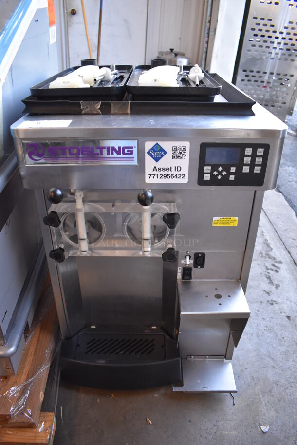 2017 Stoelting SF121-38I2 Stainless Steel Commercial Countertop Air Cooled 2 Flavor w/ Twist Soft Serve Ice Cream Machine. 208-240 Volts, 1 Phase. 22x33x34 - Image 7 of 7