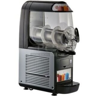 BRAND NEW IN BOX! Vollrath VCBF118-37 Metal Commercial Countertop Single Hopper Slushie Machine. 2.6 Gallon Capacity. 115 Volts, 1 Phase. Tested and Working!