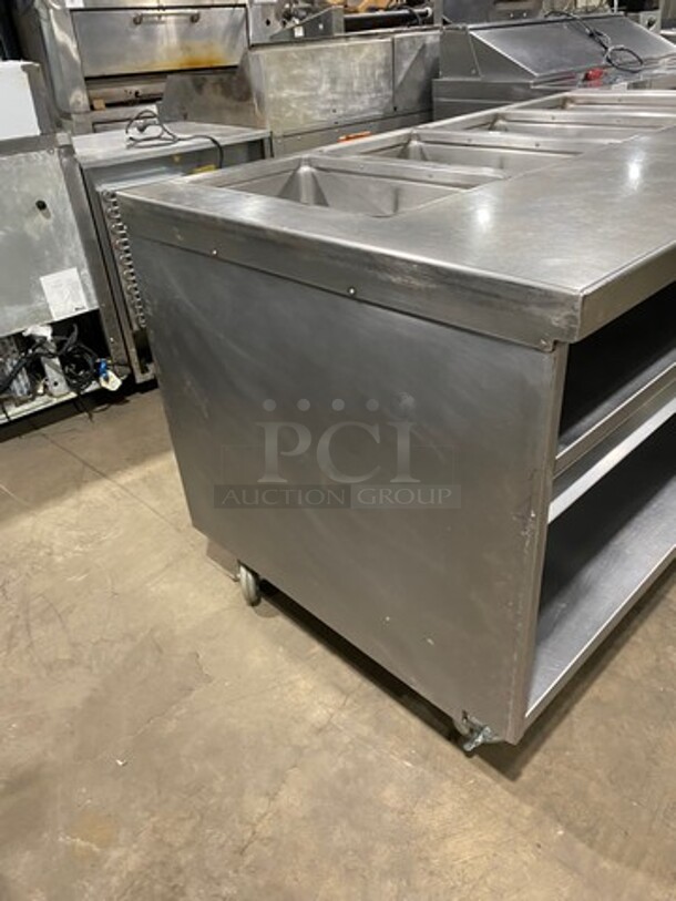 Delfield Commercial Electric Powered 4 Well Steam Table! With Storage Space Underneath! All Stainless Steel! On Casters! Model: F14EI460 SN: 1010150000316 208/230V 60HZ 1 Phase - Image 2 of 9