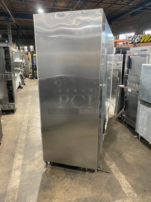 2013 Leader Commercial 4 Door Reach In Cooler Merchandiser! With View Through Doors! Poly Coated Racks! All Stainless Steel! Model: LS96 SN: PW05M0706 115V 60HZ 1 Phase - Image 3 of 8