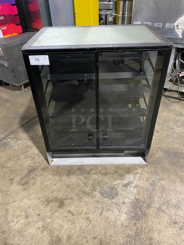 Structural Concepts Commercial Countertop Dry Bakery Display Case Merchandiser! With 2 Front Access Doors! Model: CSC3223 SN: 0089795CR262379 120V 60HZ 1 Phase