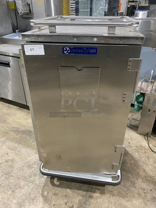 2013 Jones Zylon Commercial Single Door Dry Food Transport Cart! All Stainless Steel! On Casters! Model: ETCUA7 SN: 133831202 - Image 1 of 9