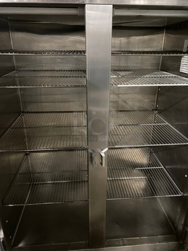 Traulsen Commercial 2 Door Reach In Cooler! With View Through Doors! With Racks! All Stainless Steel! On Casters! Model: RHT232NUTFHG SN: T46157E03 115V 60HZ 1 Phase - Image 7 of 12