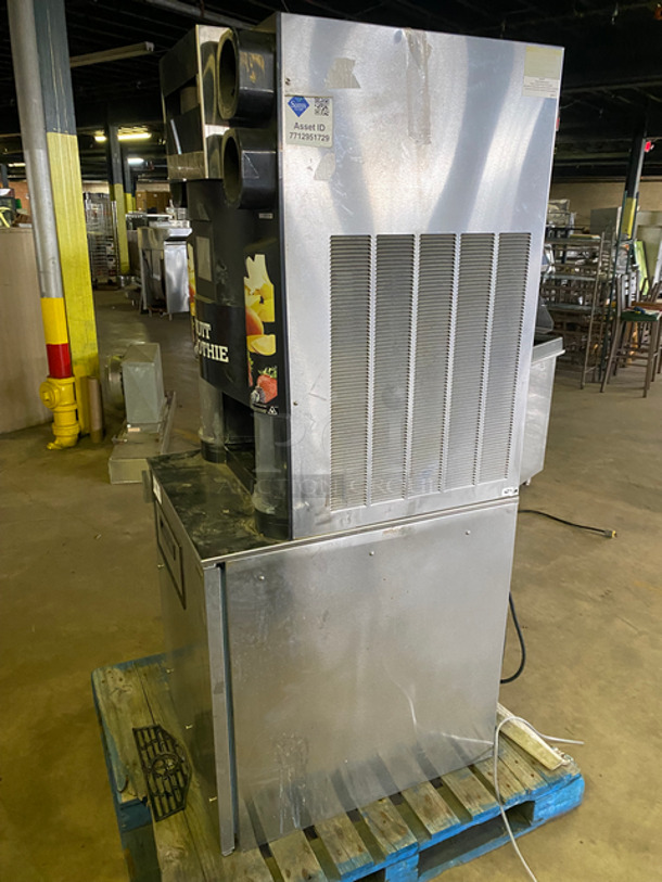 AMAZING! Manitowoc Multiplex Blend In Cup Work Station! On Single Door Undercounter Cooler! With Poly Bins! All Stainless Steel! 2x Your Bid Makes One Unit! Model: MB-8-1 SN: 1701150000857 115V 60HZ 1 Phase - Image 3 of 11
