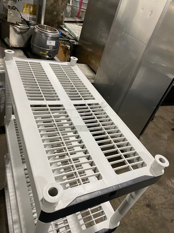 Commercial Poly 4 Tier Shelf! BUYER MUST DISMANTLE! PCI CANNOT DISMANTLE FOR SHIPPING! PLEASE CONSIDER FREIGHT CHARGES! - Image 4 of 5