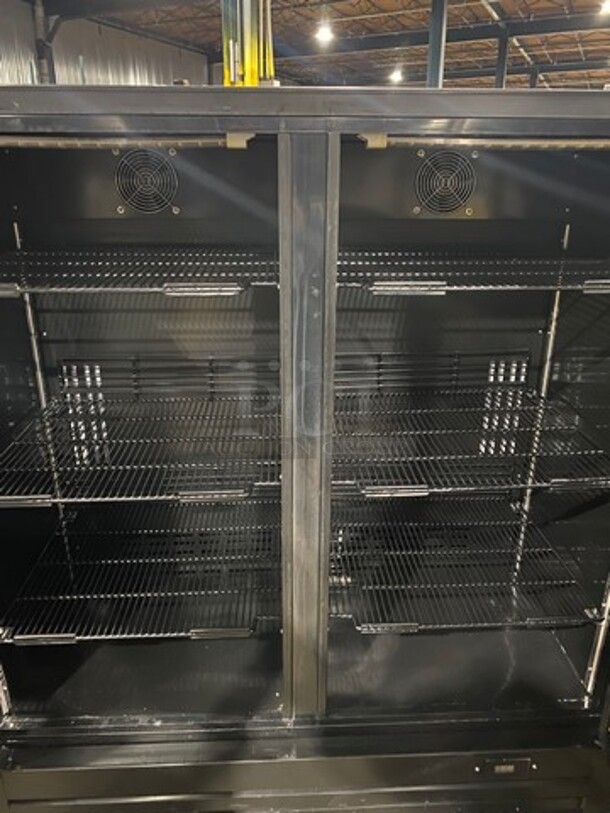 SG Merchandising Solutions Commercial 2 Door Reach In Cooler Merchandiser! With View Through Doors! With Poly Coated Racks! Model: DD20 SN: 341408060811PBSG 115V - Image 5 of 8