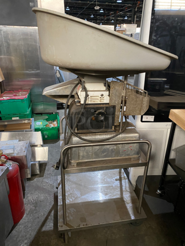 Hollymatic Commercial Food Portioning/ Patty Former Machine! On Equipment Stand! With Underneath Storage Space! All Stainless Steel! On Casters! Model: 54 SN: 58666 115V 60HZ 1 Phase - Image 4 of 9