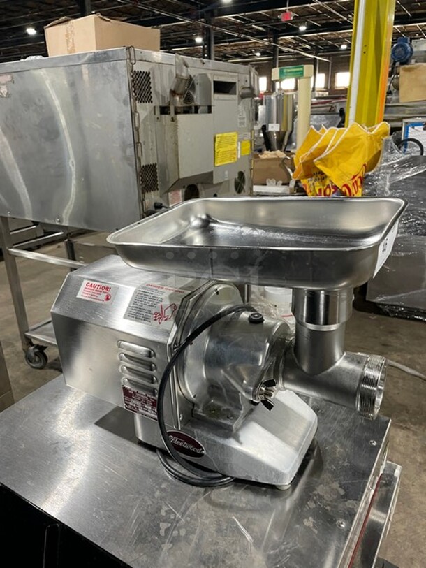 Nice! Fleetwood All Stainless Steel Meat Grinder! 115V 60HZ 1Phase! Model: M-12-S Serial: D0110092 - Image 2 of 8