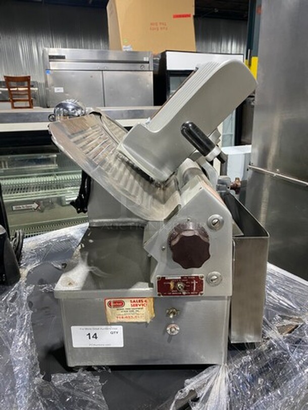 Globe Commercial Countertop Deli/ Meat Slicer! All Stainless Steel! Model: 720 SN: 721232  - Image 1 of 9