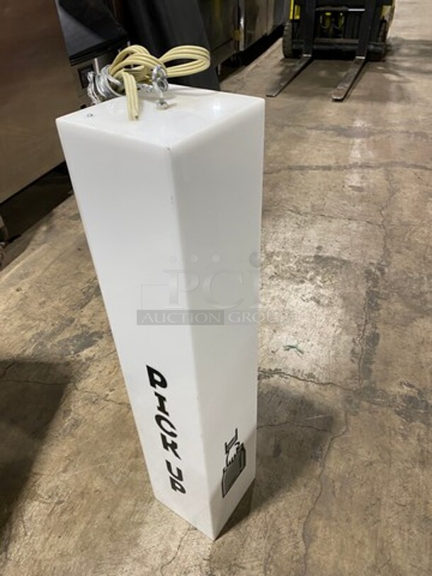 Light up "Pick Up" Sign! WORKING WHEN REMOVED! - Image 2 of 5